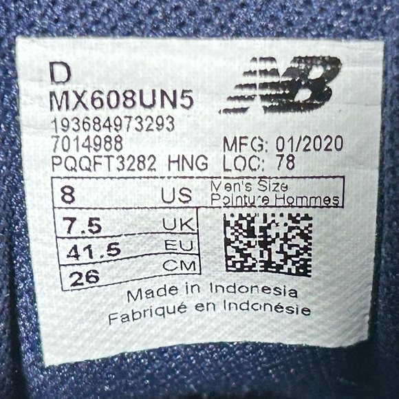 New Balance Mens Blue 608 V5 Running Athletic Sneakers Shoes SZ US 8 - Picture 11 of 11